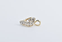 Load image into Gallery viewer, 14K Classic Diamond Heart Love Symbol Curved Pendant Yellow Gold