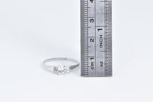 Load image into Gallery viewer, 10K Oval White Sapphire Travel Engagement CZ Ring White Gold