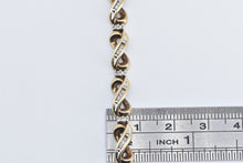 Load image into Gallery viewer, 10K 0.50Ctw Natural Diamond Infinity Link Tennis Bracelet 7.25&quot; Yellow Gold