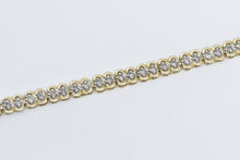 Load image into Gallery viewer, 14K Classic Vintage Diamond Tennis Bracelet 7.5&quot; Yellow Gold