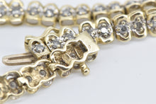 Load image into Gallery viewer, 14K Classic Vintage Diamond Tennis Bracelet 7.5&quot; Yellow Gold