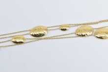 Load image into Gallery viewer, 18K Ippolita Long Hammered Multi Station Layering Necklace 36&quot; Yellow Gold