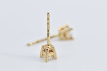 Load image into Gallery viewer, 14K 0.22 Ctw Natural Princess Cut Diamond Stud Earrings Yellow Gold