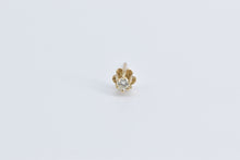 Load image into Gallery viewer, 14K Vintage Diamond Buttercup Single Stud Earring Yellow Gold