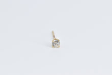 Load image into Gallery viewer, 14K Diamond Solitaire Classic Single Stud Earring Yellow Gold