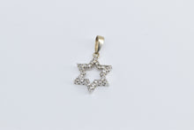 Load image into Gallery viewer, 18K Vintage Diamond Star of David Jewish Faith Pendant Yellow Gold