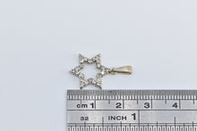 Load image into Gallery viewer, 18K Vintage Diamond Star of David Jewish Faith Pendant Yellow Gold