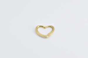 18K Tiffany & Co Elsa Peretti Heart Classic Pendant Yellow Gold