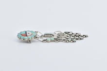 Load image into Gallery viewer, Sterling Silver Zuni Sunface Raindrops Inlay Multi Stone Pendant/Pin