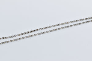 Platinum 1.4mm Classic Cable Link Fashion Chain Necklace 17"