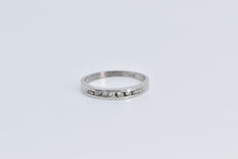 Load image into Gallery viewer, 18K Classic Diamond Vintage Wedding Band Ring White Gold