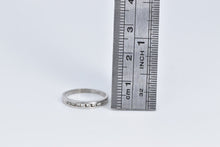 Load image into Gallery viewer, 18K Classic Diamond Vintage Wedding Band Ring White Gold