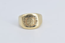 Load image into Gallery viewer, 10K Air Force Chief Vintage Men&#39;s Signet Ring Yellow Gold