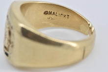 Load image into Gallery viewer, 10K Air Force Chief Vintage Men&#39;s Signet Ring Yellow Gold