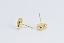 Load image into Gallery viewer, 18K Vintage Puffy Heart Love Symbol Stud Earrings Yellow Gold