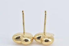 Load image into Gallery viewer, 18K Vintage Puffy Heart Love Symbol Stud Earrings Yellow Gold