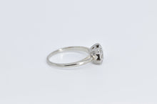 Load image into Gallery viewer, 14K Square Vintage Natural Diamond Statement Ring White Gold