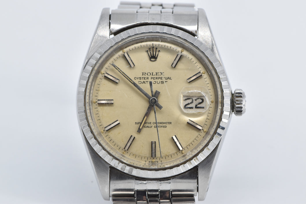 Stainless Steel Rolex Datejust 36mm Model 1603 Men's Watch