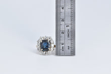 Load image into Gallery viewer, 14K 3.67 Ctw Natural Sapphire Diamond Cocktail Ring White Gold