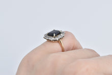 Load image into Gallery viewer, 14K 3.67 Ctw Natural Sapphire Diamond Cocktail Ring White Gold