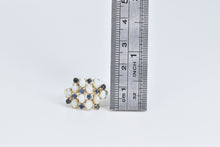 Load image into Gallery viewer, 14K Natural Opal Sapphire Vintage Cluster Ring Yellow Gold