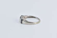 Load image into Gallery viewer, 14K Natural Oval Sapphire Diamond Statement Ring White Gold