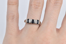 Load image into Gallery viewer, 14K Natural Oval Sapphire Diamond Statement Ring White Gold