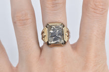 Load image into Gallery viewer, 10K 0.900 Silver Mercury Dime Vintage Statement Ring Yellow Gold