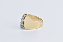 Load image into Gallery viewer, 14K 0.50 Ctw Diamond Vintage Curved Cluster Ring Yellow Gold