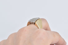 Load image into Gallery viewer, 14K 0.50 Ctw Diamond Vintage Curved Cluster Ring Yellow Gold
