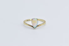 Load image into Gallery viewer, 14K Pear Tear Drop Opal Vintage Fashion Ring Yellow Gold