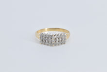 Load image into Gallery viewer, 14K 0.30 Ctw Diamond Squared Cluster Statement Ring Yellow Gold