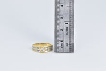 Load image into Gallery viewer, 18K Natural Diamond Two Tone Classic Fashion Ring Yellow Gold