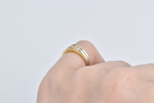 Load image into Gallery viewer, 18K Natural Diamond Two Tone Classic Fashion Ring Yellow Gold