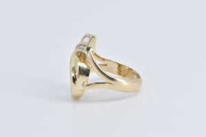 14K 1.90 Ctw Baguette & Round Diamond Loop Ring Yellow Gold