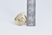 Load image into Gallery viewer, 14K 1.90 Ctw Baguette &amp; Round Diamond Loop Ring Yellow Gold