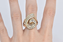 Load image into Gallery viewer, 14K 1.90 Ctw Baguette &amp; Round Diamond Loop Ring Yellow Gold