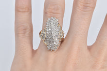 Load image into Gallery viewer, 14K 2.00 Ctw Vintage Diamond Wavy Cluster Ring Yellow Gold
