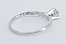 Load image into Gallery viewer, 14K 0.25 Ct Natural Diamond Solitaire Engagement Ring White Gold