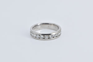 14K 1.00 Ctw Natural Diamond Wedding Band Ring White Gold
