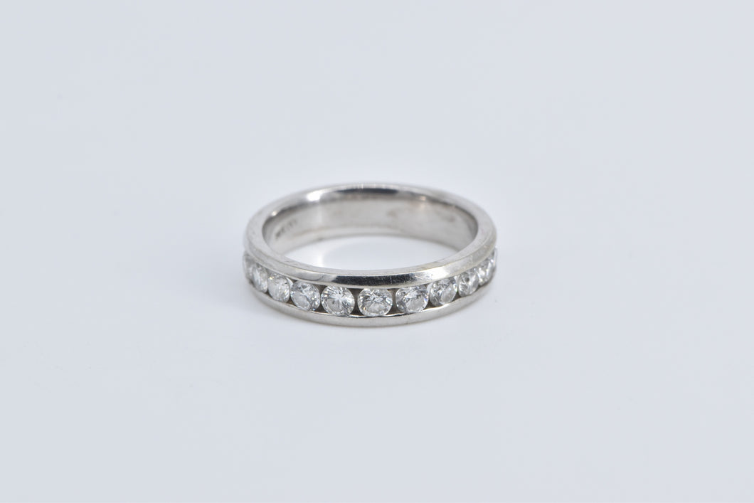 14K 1.00 Ctw Natural Diamond Wedding Band Ring White Gold