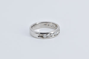 14K 1.00 Ctw Natural Diamond Wedding Band Ring White Gold