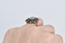 Load image into Gallery viewer, 10K 0.30 Ctw Diamond Black Onyx Mourning Ring Yellow Gold