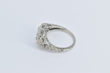 Load image into Gallery viewer, 18K 0.75 Ctw Old Mine Cut Diamond Engagement Ring White Gold