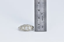 Load image into Gallery viewer, 18K 0.75 Ctw Old Mine Cut Diamond Engagement Ring White Gold