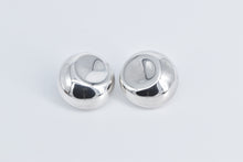 Load image into Gallery viewer, Sterling Silver Tiffany &amp; Co Elsa Peretti Round Clip Back Earrings