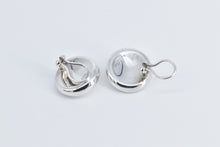 Load image into Gallery viewer, Sterling Silver Tiffany &amp; Co Elsa Peretti Round Clip Back Earrings
