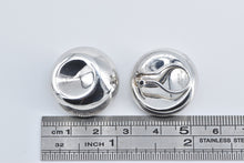 Load image into Gallery viewer, Sterling Silver Tiffany &amp; Co Elsa Peretti Round Clip Back Earrings