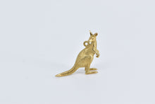 Load image into Gallery viewer, 18K 3D Kangaroo Australian Outback Animal Charm/Pendant Yellow Gold