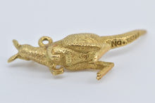 Load image into Gallery viewer, 18K 3D Kangaroo Australian Outback Animal Charm/Pendant Yellow Gold